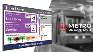 Icon Multimedia installs its passenger information system in Santiago Metro in Chile