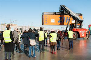 First container of railway connection with China arrives in Zaragoza