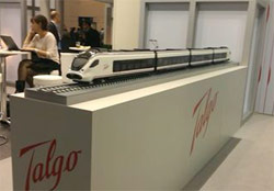 Talgo presents model of its commuter train project