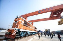 China launches first direct cargo train to Madrid