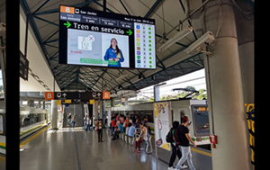 Icon Multimedia implements its passenger information system on Line B of Medelln Metro