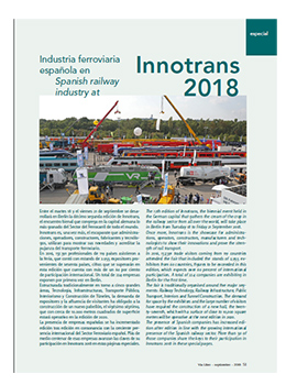 Spanish railway industry at Innotrans 2018