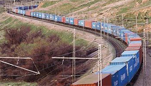 New container traffic service between Monzn and Lyon on standard gauge tracks