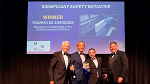 Zaragoza Tram wins award for best safety initiative