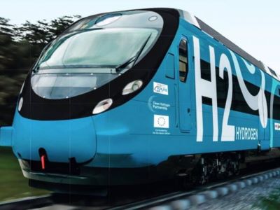 Demonstration of Spanish hydrogen-powered train