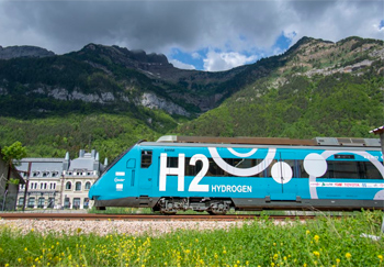 First hydrogen train already running for tests on the Spanish railway network.